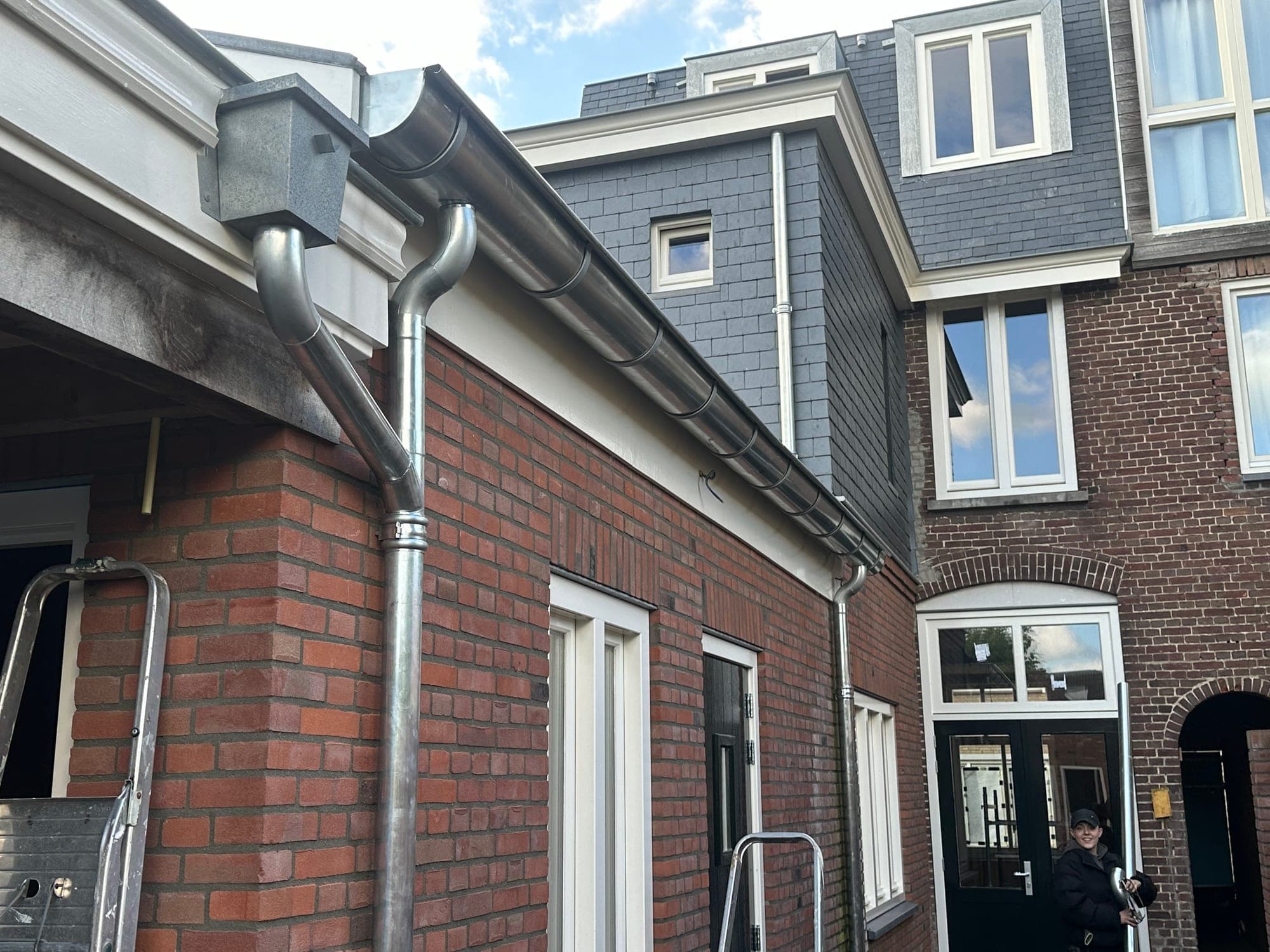 Foto van dakgoot