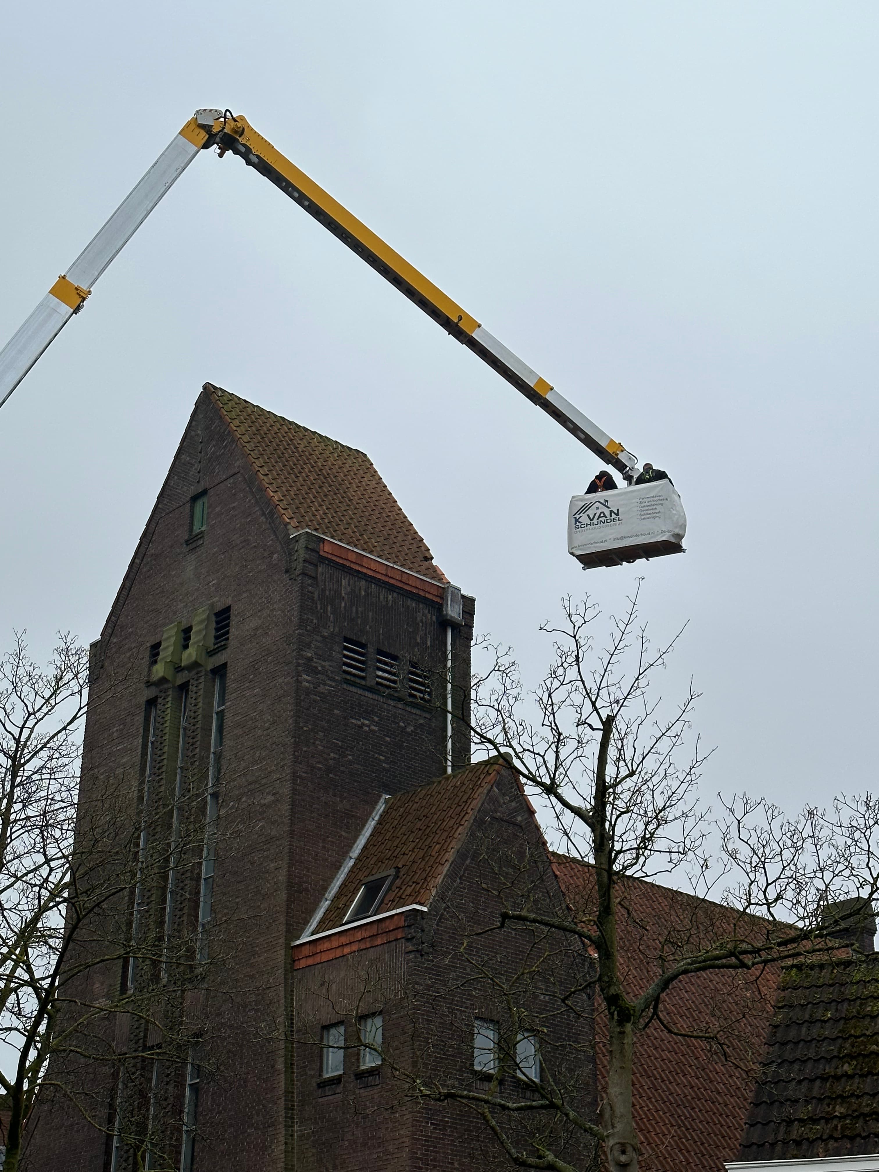 Foto van hoogwerker